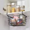 Oceanstar Stackable Metal Wire Storage Basket Set for Pantry, Countertop, Kitchen or Bathroom ‚Äì Black, Set of 3