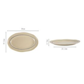 Household Dishware Light Luxury Tableware Set (Option: 12inch fish dish)